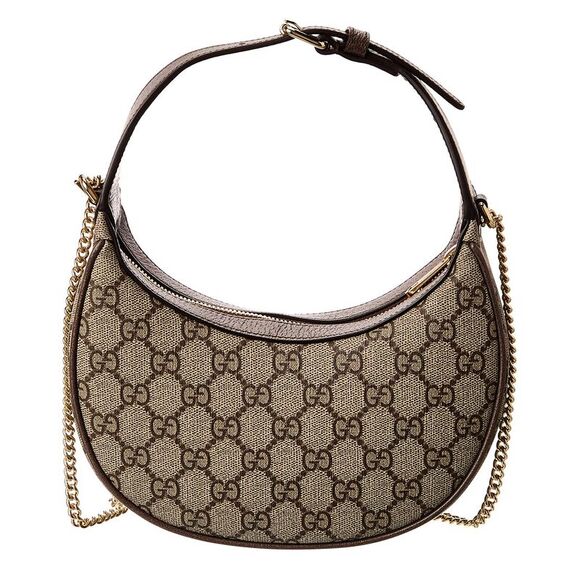 Gucci Ophidia Mini Gg Supreme Canvas & Leather Hobo Bag, Beige - Picture 2 of 4